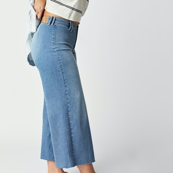 We the Free People CRVY Counter Culture Wide-Leg High Rise Jean Pant 26 27 - Picture 4 of 15